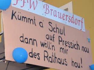 Die Brauersdorfer und ihre revolutionären Gedanken beim Gaudiwurm in Rothenkirchen. Foto: K.-H. Hofmann