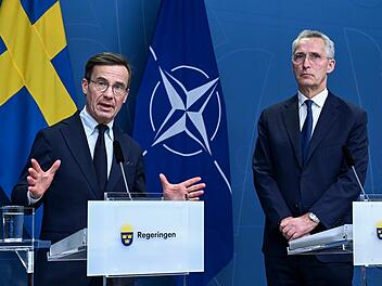 Ulf Kristersson und Jens Stoltenberg