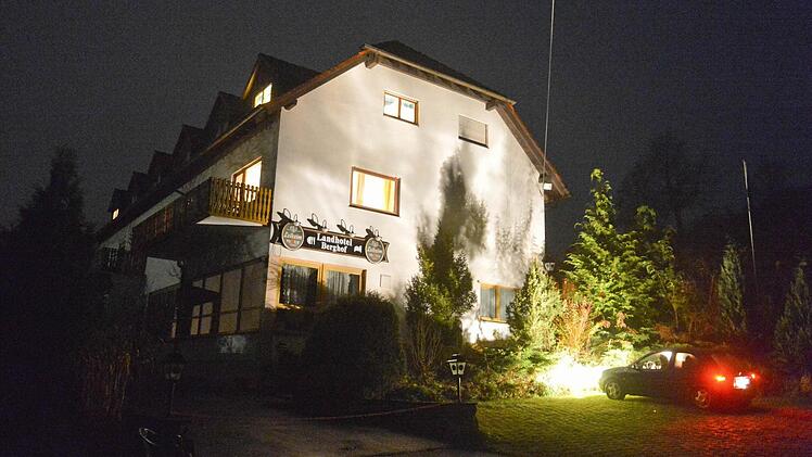 Das Hotel  "Berghof" liegt etwas außerhalb von Roßdach.