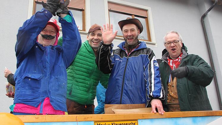 Staffelsteiner Stadträte in ihrer Maul- und Klauenseuche-Schutzzone Foto: Matthias Einwag