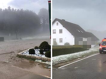 Alfeld: Überschwemmung droht Wohnhaus zu überfluten - Anwohner von Gewitter überrascht