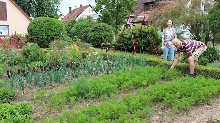 Der Gemüsegarten ist der Bereich von Werner Bär.  Foto: Evi Seeger