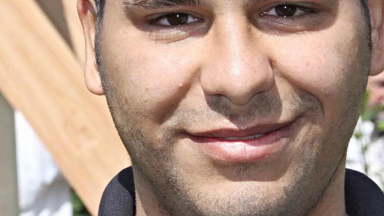 Ibrahim Khaled: "Wir wünschen mit Deutschen Kontakt, wegen der Sprache aber auch um zu helfen wo wir können." Foto: Helmut Will