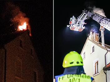 Uehlfeld: Storchennest brennt auf Brauereidach