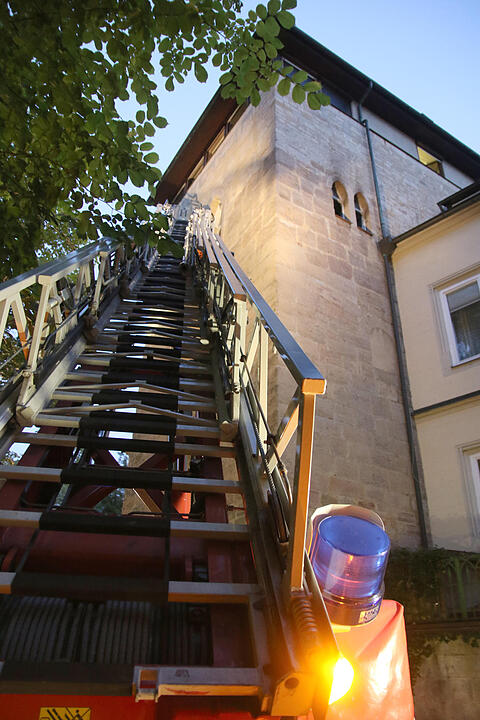 Coburg: Küchenbrand im "Hexenturm"