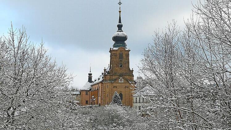 Die Basilika Marienweiher im Winterkleid
