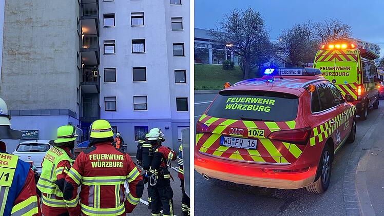 Hochhaus-Brand in Würzburg