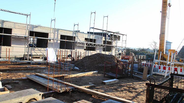 Blick auf die Baustelle des Mainleuser Seniorenheims. Foto: Jakob Weber