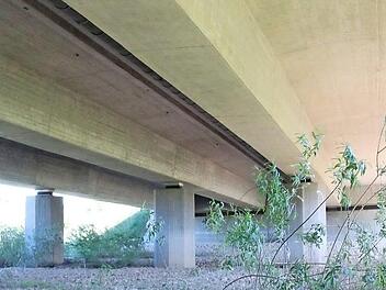 Jan Ebert beobachtet die Vögel, die in den neuen Nistkasten unterhalb der Maintalbrücke bei Kösten eingezogen sind.  Foto: Jutta Rudel