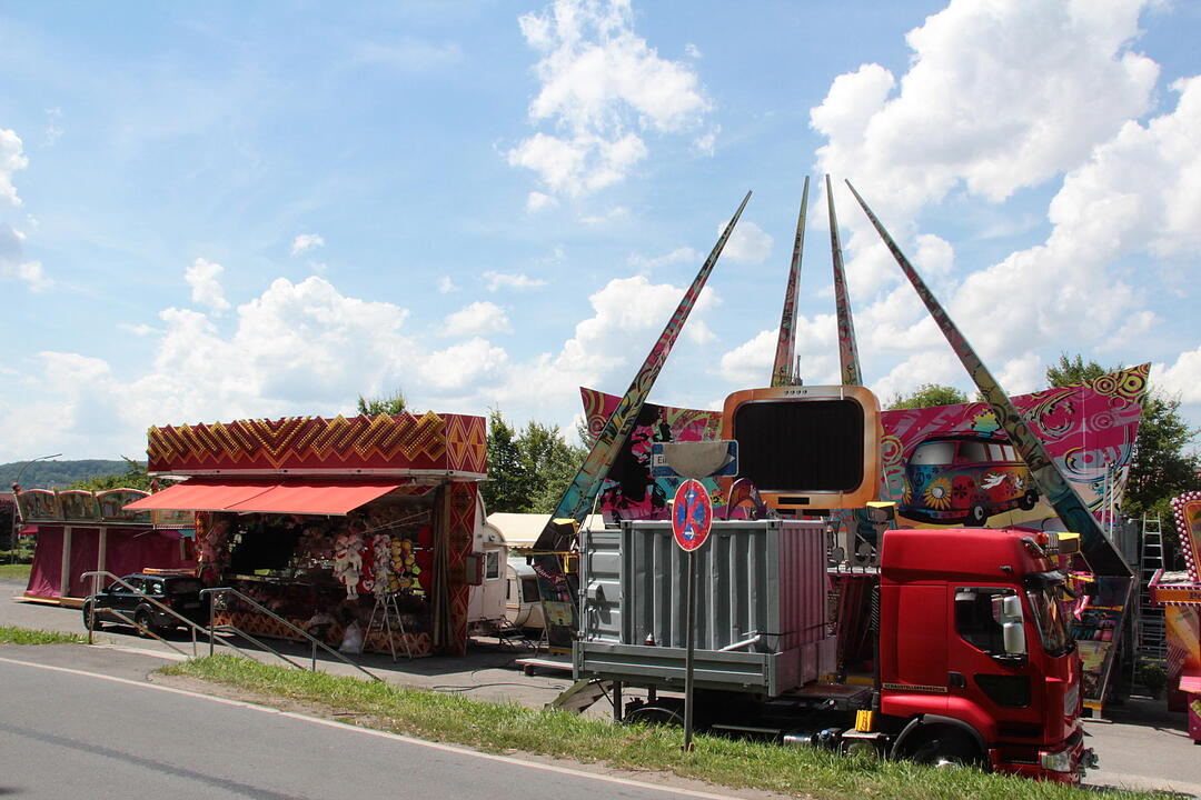 Aufbau Annafest 2017