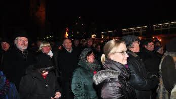 Einige hundert Bürger waren zum Neujahrsempfang der Stadt Haßfurt gekommen. Foto: Ulrike Langer