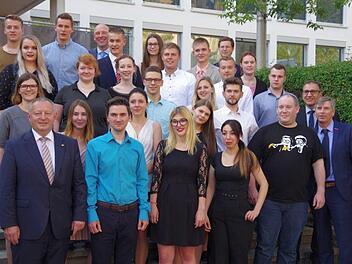 Im Landratsamt Bad Kissingen wurden die besten Berufsschul-Absolventen  ausgezeichnet.Klaus Werner