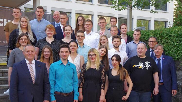 Im Landratsamt Bad Kissingen wurden die besten Berufsschul-Absolventen  ausgezeichnet.Klaus Werner