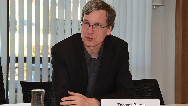 Bambergs Baureferent Thomas Beese lobte, dass die Sparkasse einen Wettbewerb durchgeführt hat. Foto; Ronald Rinklef