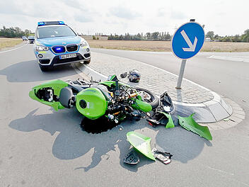Motorrad-Unfall in Ha&szlig;furt
