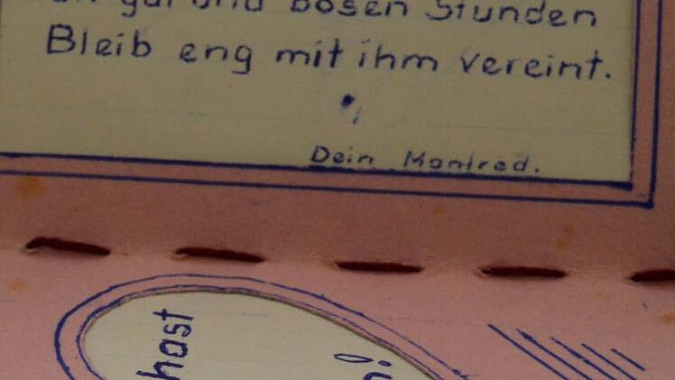 Der Liebesbrief von Manfred Paech an seine Lore. Foto: Arthur Stollberger