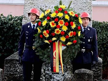 In Nordhalben gedachten die Bürger und Vereinsvertreter der Kriegsopfer.