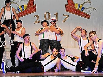 Das Männerballett "Die Ebs'er Sahneschnitten" sind eines der Aushängeschilder des Vereins. Fotos: privat