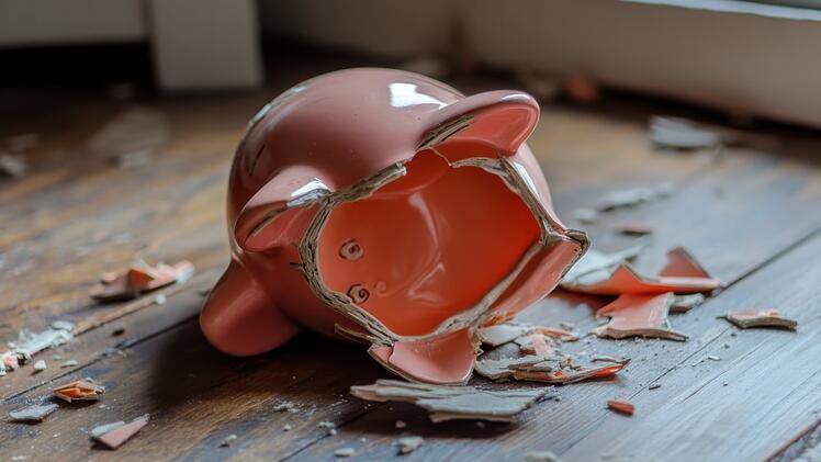 Sparschwein, Notgroschen, Sparen, Geld, Inflation