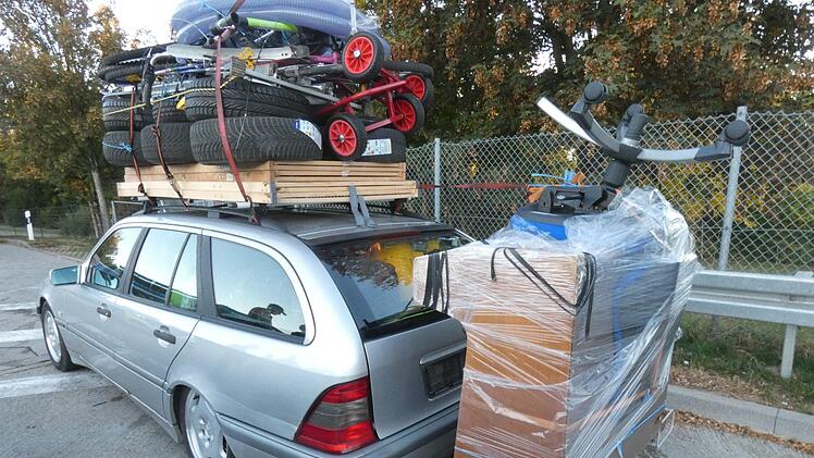 Der Mercedes eines 46 Jahre alten Autofahrers war rund 400 Kilogramm zu schwer. Foto: Polizei Ludwigsburg