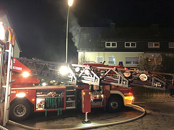 Feuer im zweiten Obergeschoss von Haus ausgebrochen