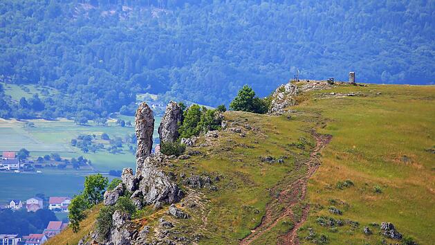 Walberla in der Fränkischen Schweiz, Berg, Wandern, Wanderung, Ausflug