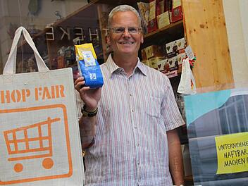 Oliver Key vom Weltladen macht sich für Fairen Handel stark.  Foto: Borst