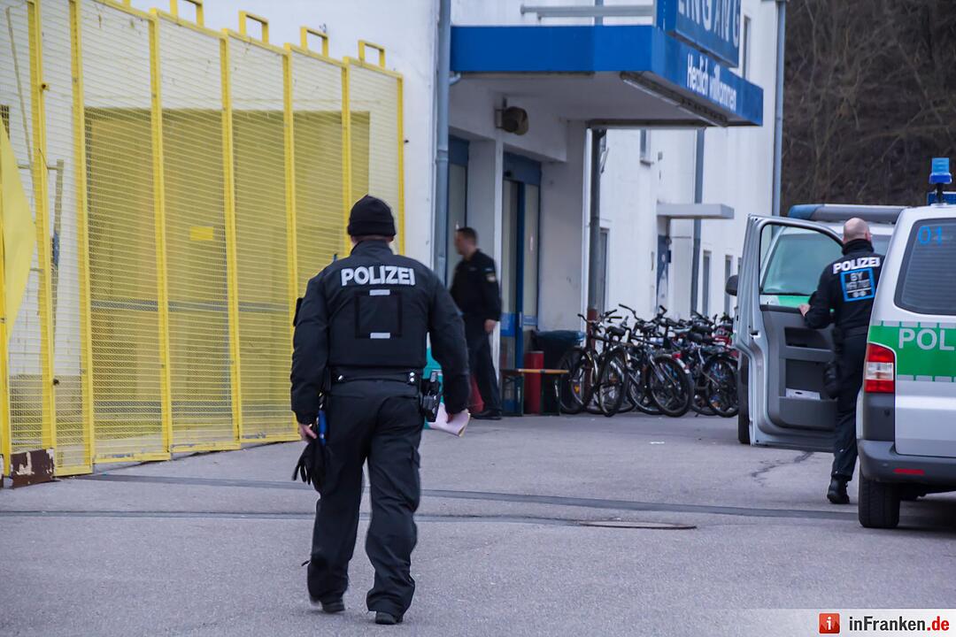 Razzia in Unterkunft für Asylbewerber in Zirndorf