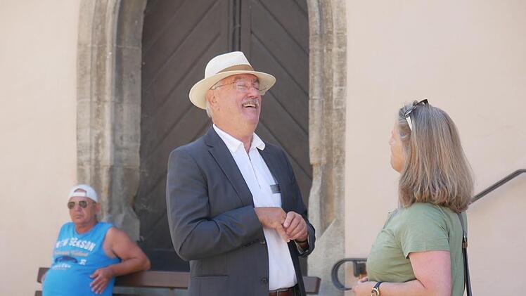 Paul Ziegler merkt man die Erleichterung an: Das Studiengenossenfest ist gut gelaufen. Foto: Heike Beudert