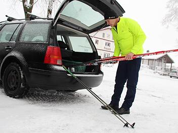 Dieter Sünkel aus Wallenfels kommt regelmäßig zum Langlauf nach Presseck. Foto: Matthias Beetz