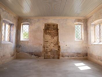 Blick ins Innere der Synagoge in Gleusdorf