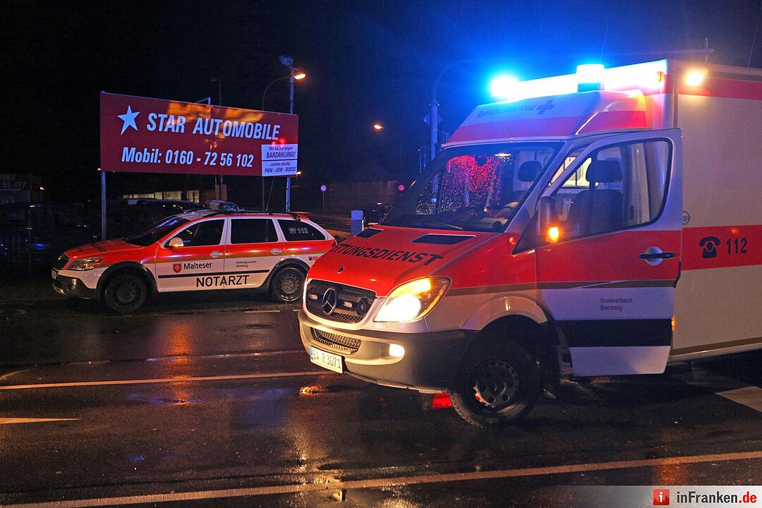 Berliner Ring in Bamberg: Pkw kollidiert mit Lkw