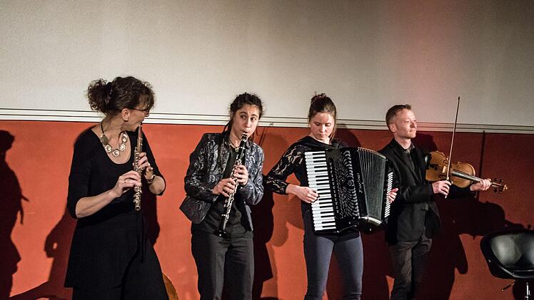 Impressionen vom Auftritt des Klezmer-Quartetts Sher on a Shier in CoburgFoto: Jochen Berger
