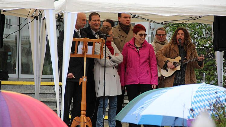 Demonstrationen in Bad Kissingen. Foto: Benedikt Borst
