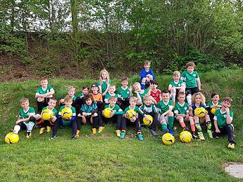 Die Katschenreuther F-Junioren-Kicker liegen bei einem Gewinnspiel aussichtsreich im Rennen, bei dem 5000 Euro winken. Foto: privat
