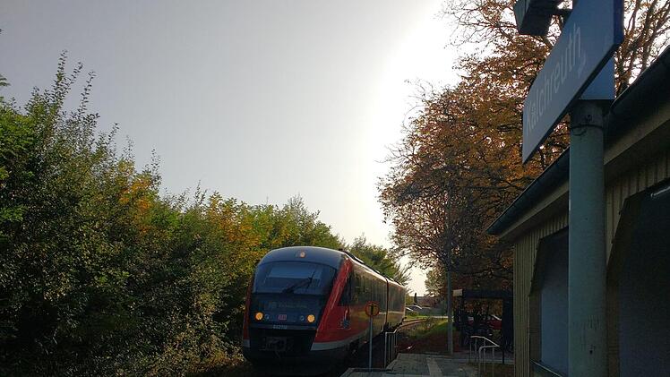 Die Gräfenbergbahn auf halber Strecke zwischen Nürnberg und Gräfenberg Foto: rm