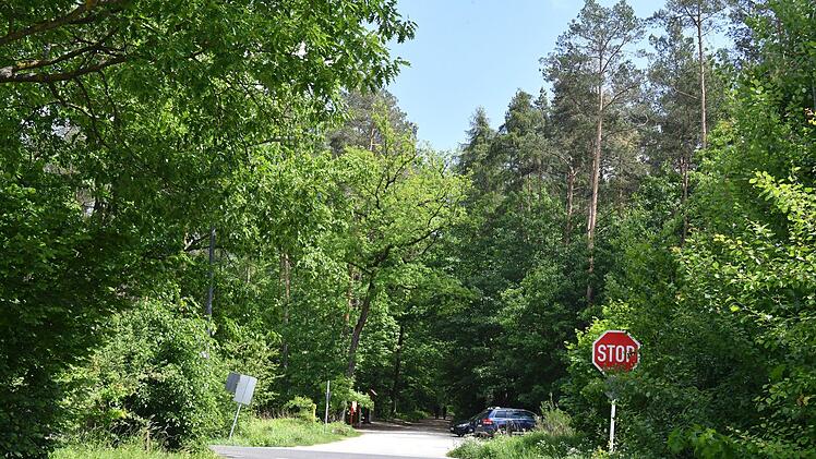 Hier soll das neue Polizeigebäude entstehen: beliebter Spaziergänger- und Joggerparkplatz am Ende der Moosstraße.  Ronald Rinklef