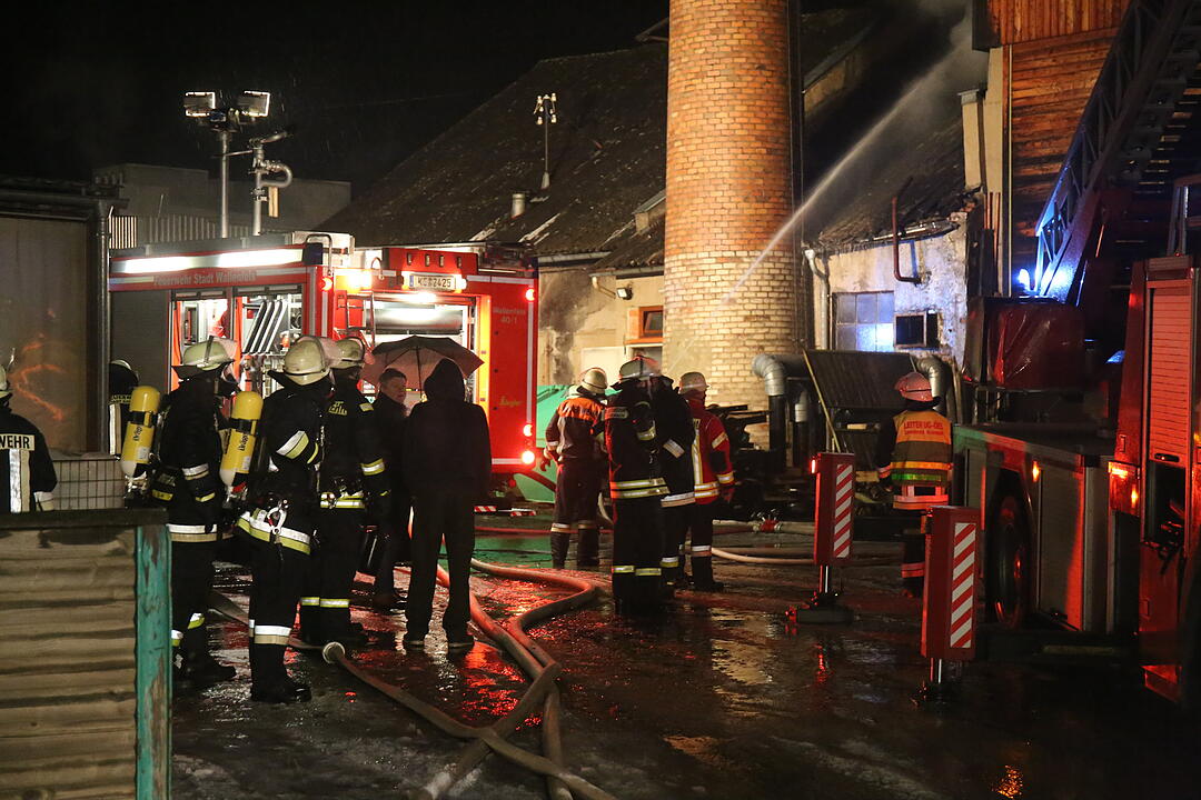 Brand in Sägewerk in Wallenfels
