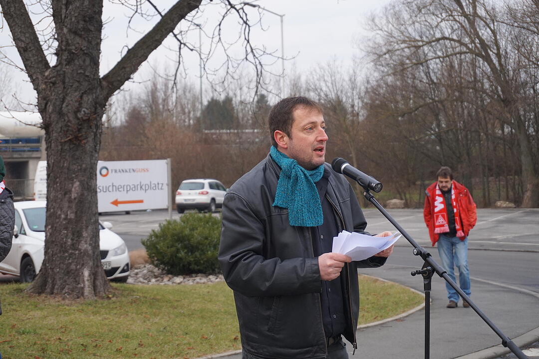 Warnstreik IG Metall in Kitzingen