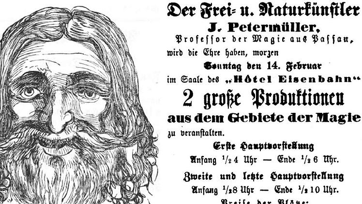Ein Magier kündigt seinen Besuch in Forchheim an.   Repro Reinhard Löwisch
