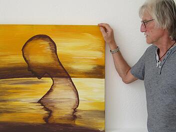 Meditation, Bad oder Wassergeist? Helmuth Marx gibt seinen Bildern keinen Titel. Jeder Betrachter soll sie nach seinem eigenem Eindruck interpretieren.
