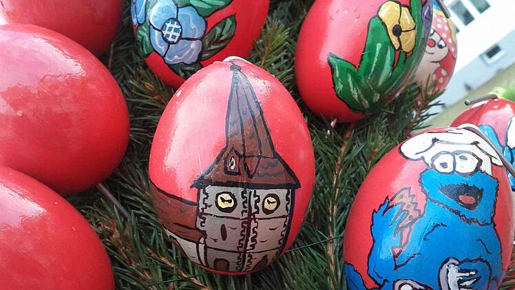 Bemalte Ostereier in Techatz, Foto: Mario Krug