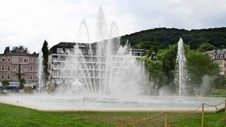 Der Springbrunnen im Rosengarten Foto: Sebastian Elsässer