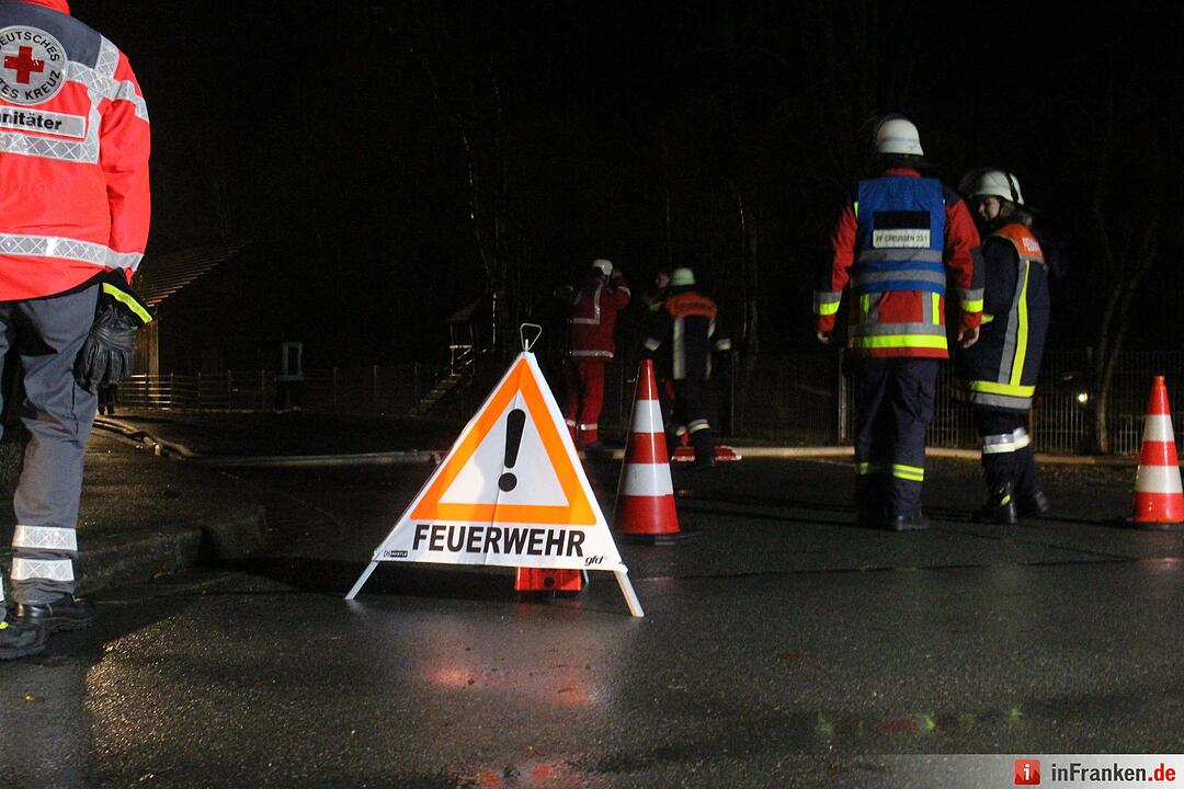 Brand eines Einfamilienhauses in Engelmannsreuth