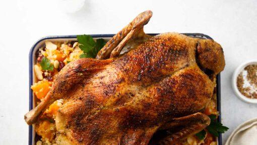 Entenbraten mit Kürbis