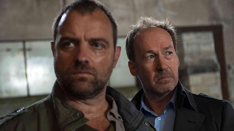 Kommissar Vincent Ruiz (Juergen Maurer, links) hat seine Erinnerung verloren. Kann Seelendoktor Joe Jessen (Ulrich Noethen) helfen, diese zur&uuml;ckzubringen?
