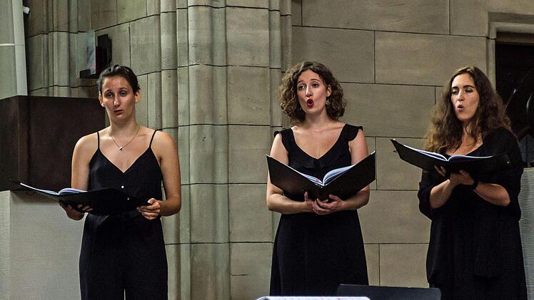 Impressionen: Der Kammerchor der Universität Straßburg gastierte in der Coburger Pfarrkirche St. Augustin.Foto: Jochen Berger