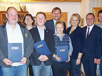 Ehrungen langjähriger Mitglieder anlässlich der CSU-Hauptversammlung Foto: Doris Weidner