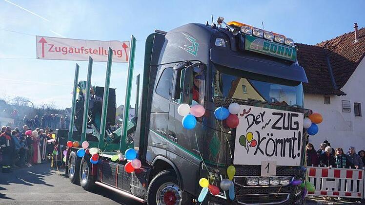 Faschingszug in Zeitlofs. Foto: Marion Eckert