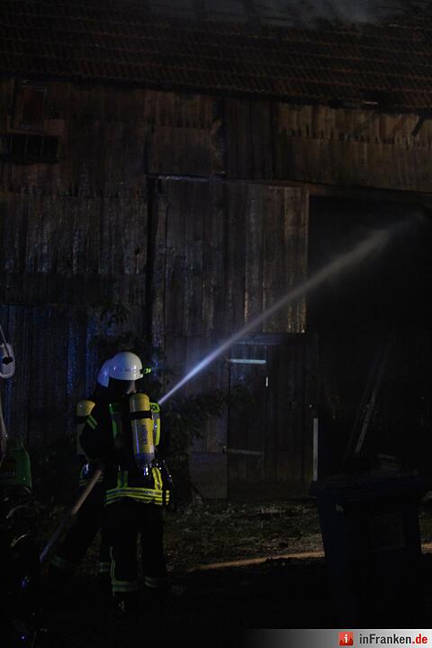 Scheunenbrand in Oberleichtersbach